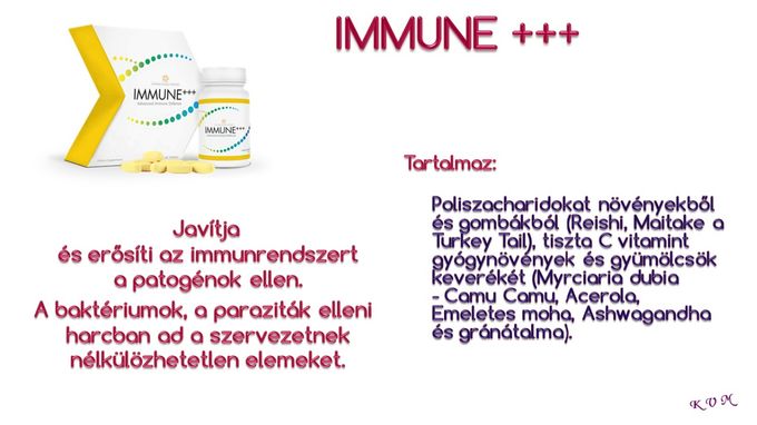 Immune+++ A test védőbástyája. 